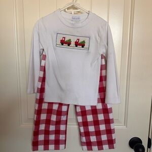 Smocked Christmas outfit